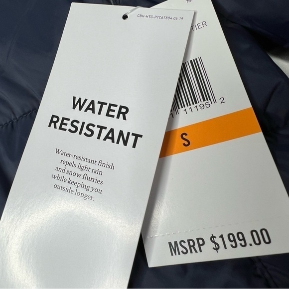 NWT SPYDER Nexus Hooded Puffer Jacket Frontier Navy Blue Men's Size S - Picture 15 of 16